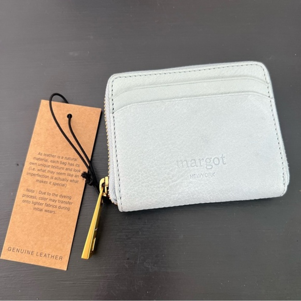 Margot Dana Zip Around Wallet, gray- blue NWT